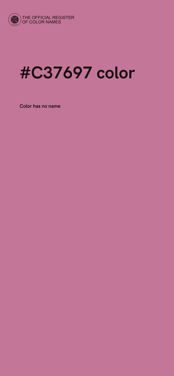 #C37697 color image