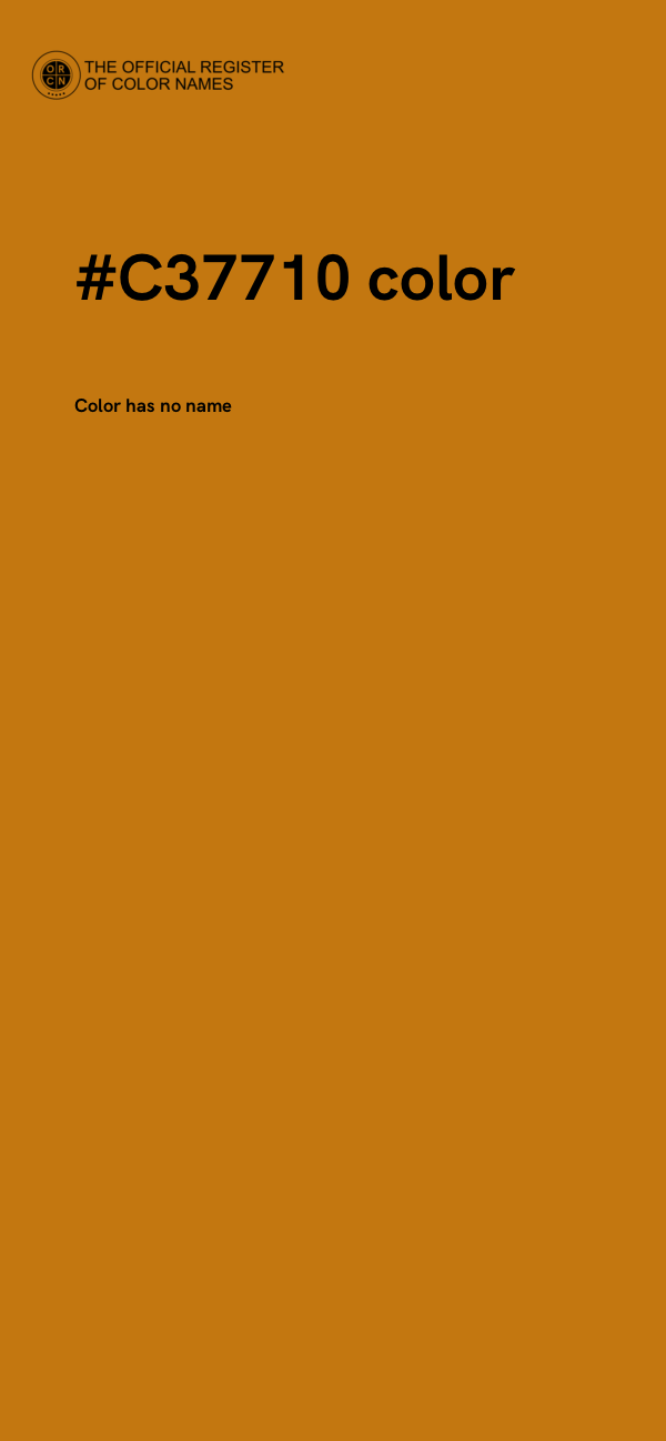 #C37710 color image