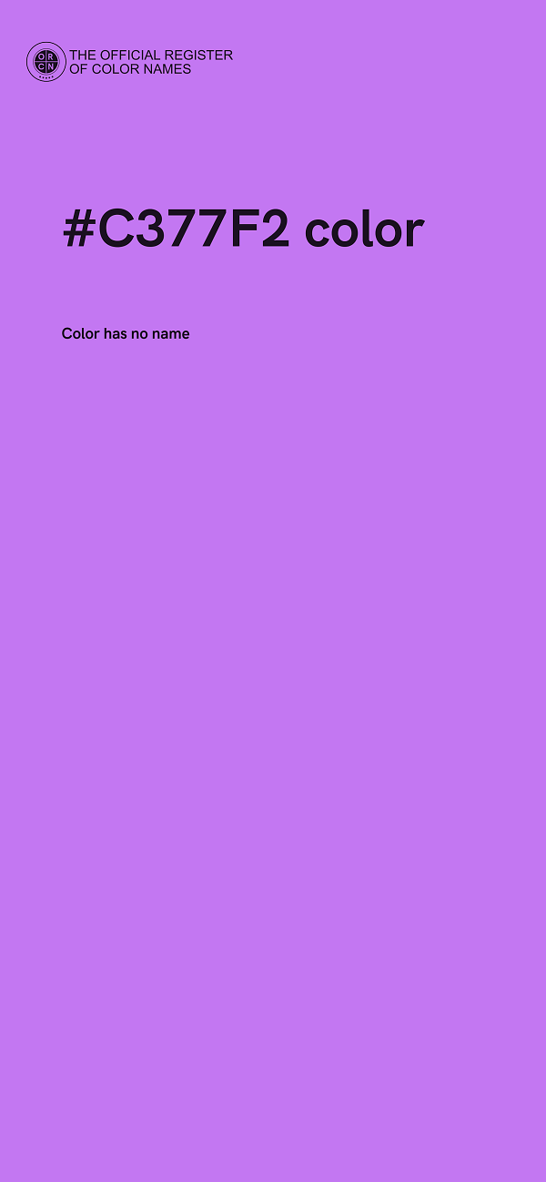 #C377F2 color image