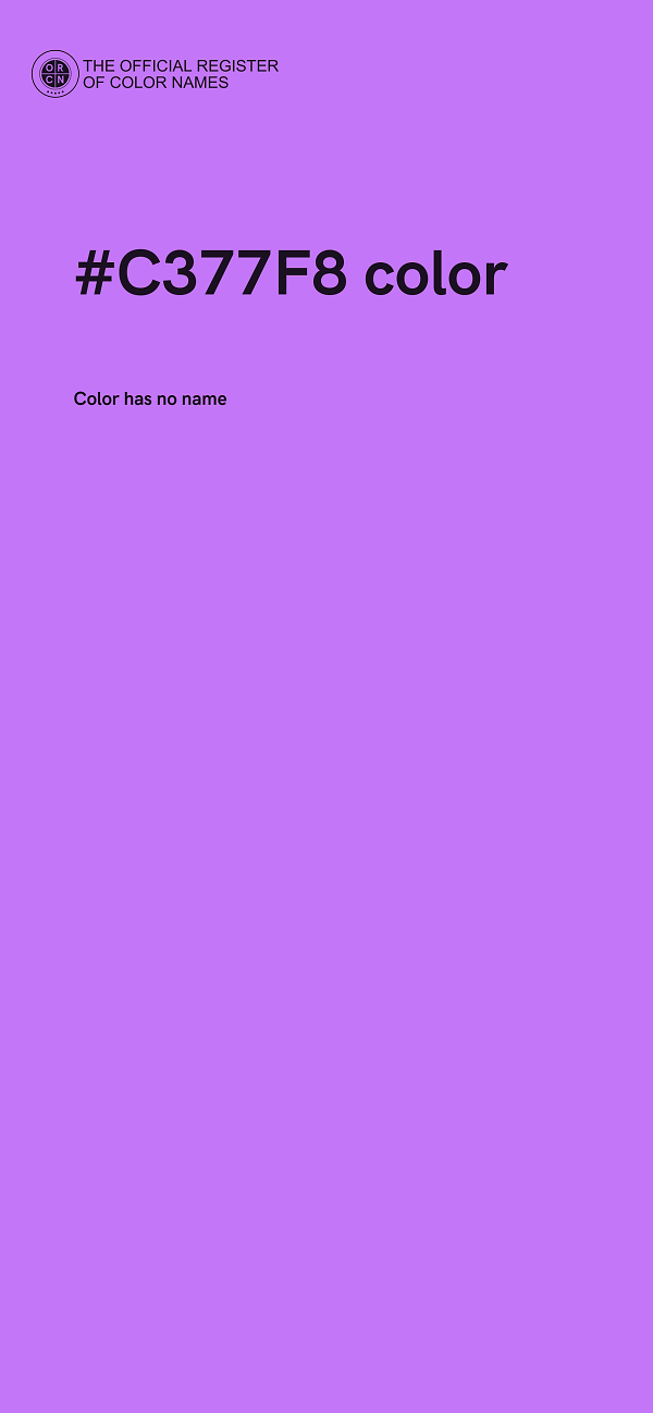 #C377F8 color image
