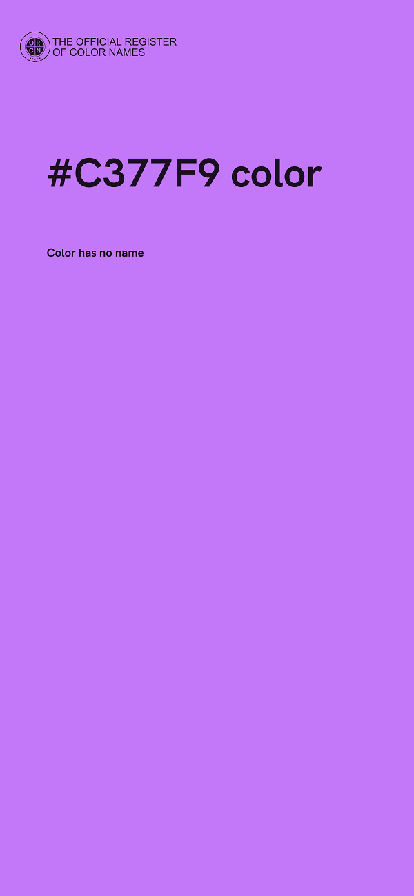#C377F9 color image