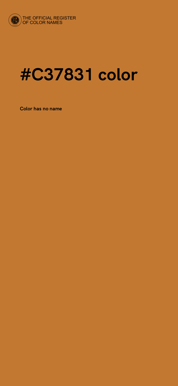 #C37831 color image