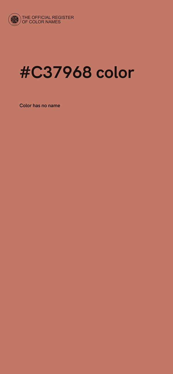 #C37968 color image