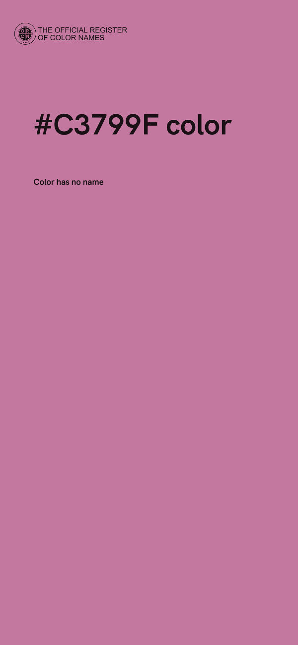 #C3799F color image
