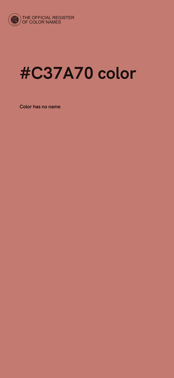 #C37A70 color image