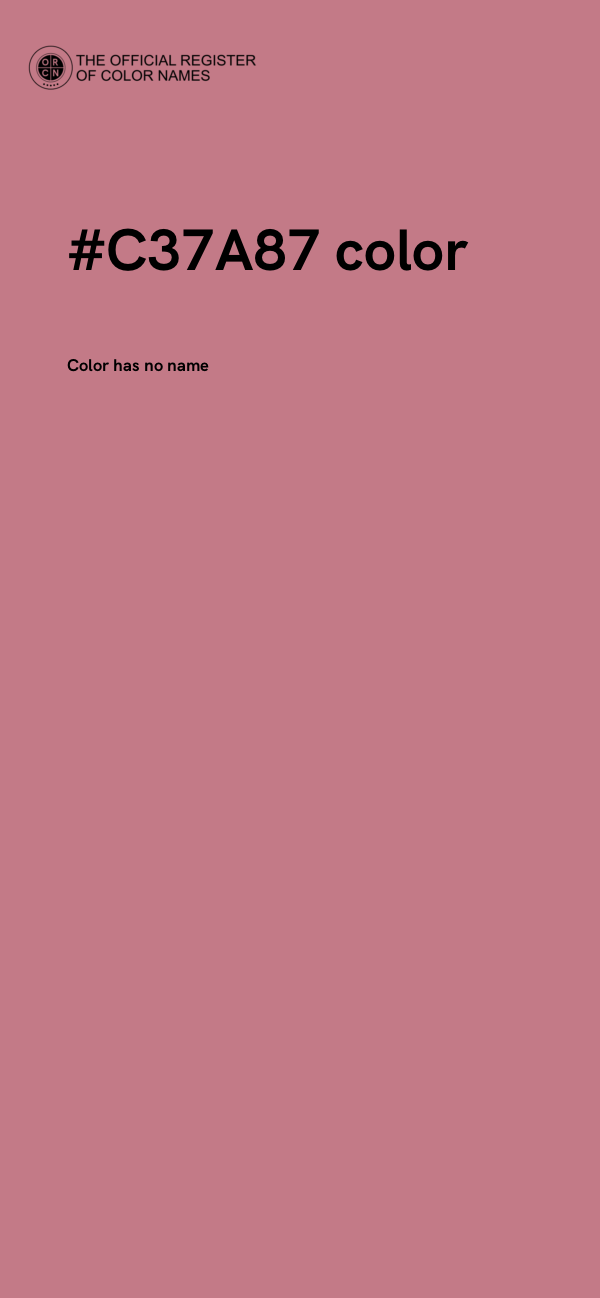 #C37A87 color image