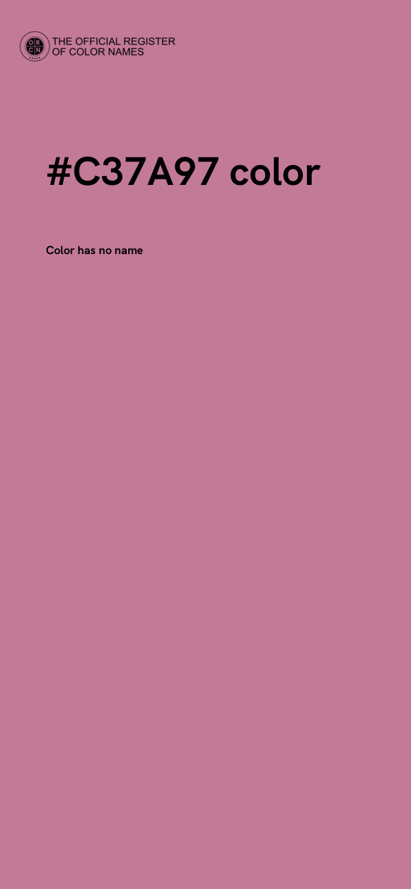 #C37A97 color image
