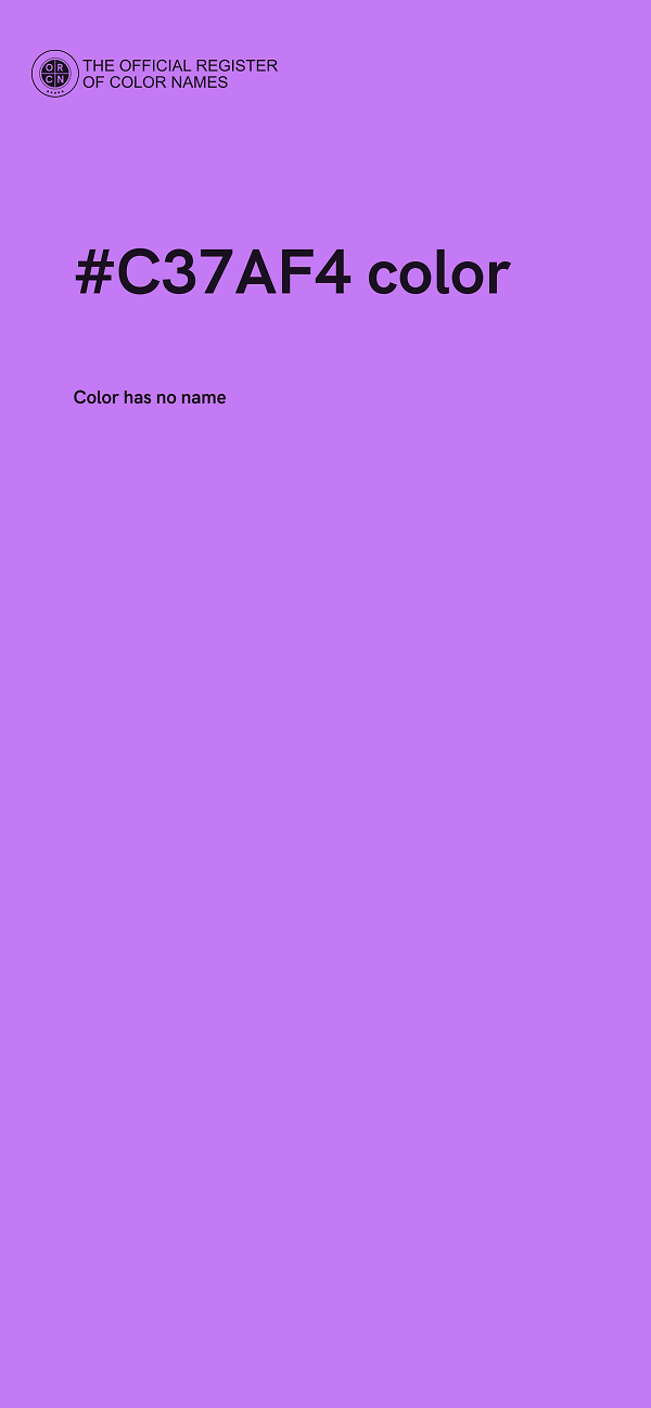 #C37AF4 color image