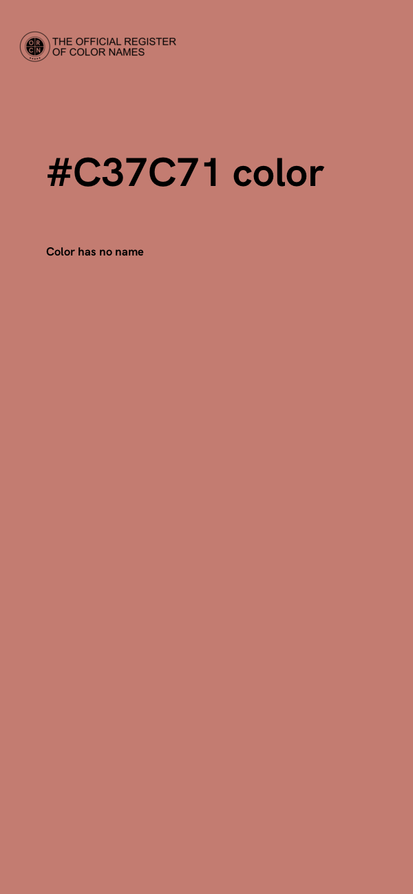 #C37C71 color image