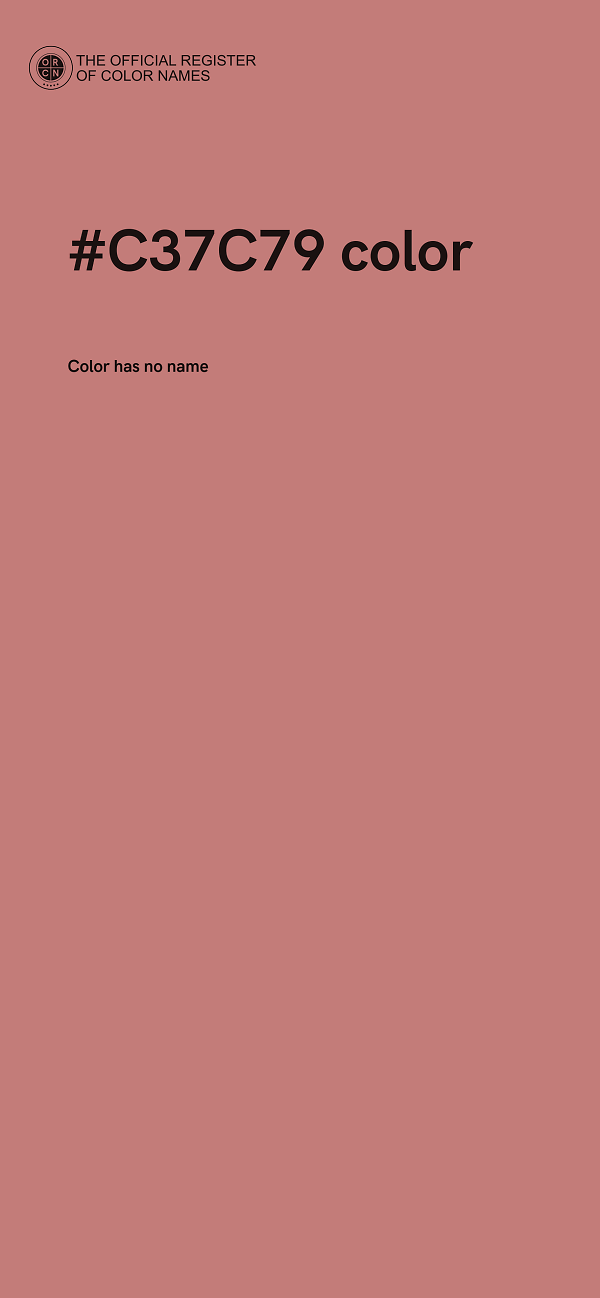 #C37C79 color image