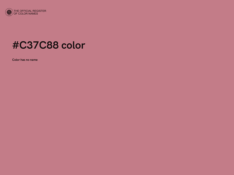 #C37C88 color image