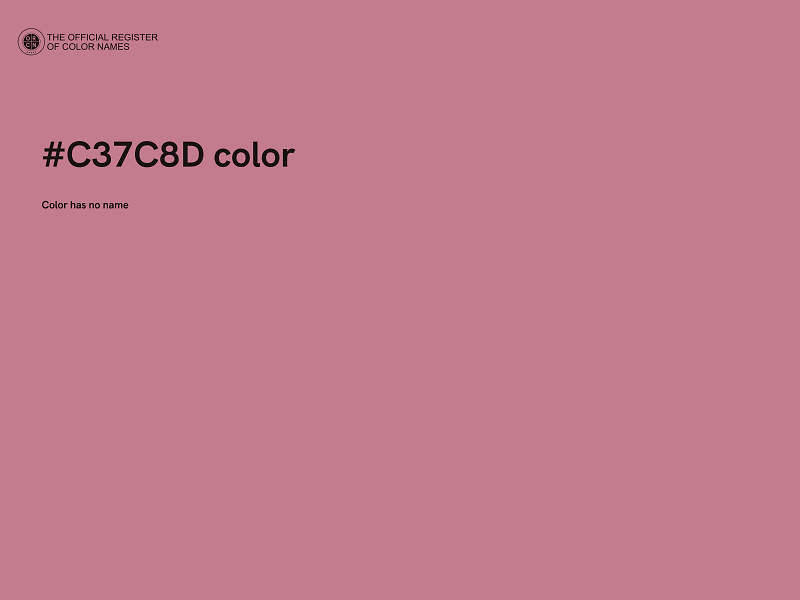 #C37C8D color image