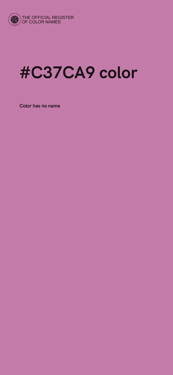 #C37CA9 color image