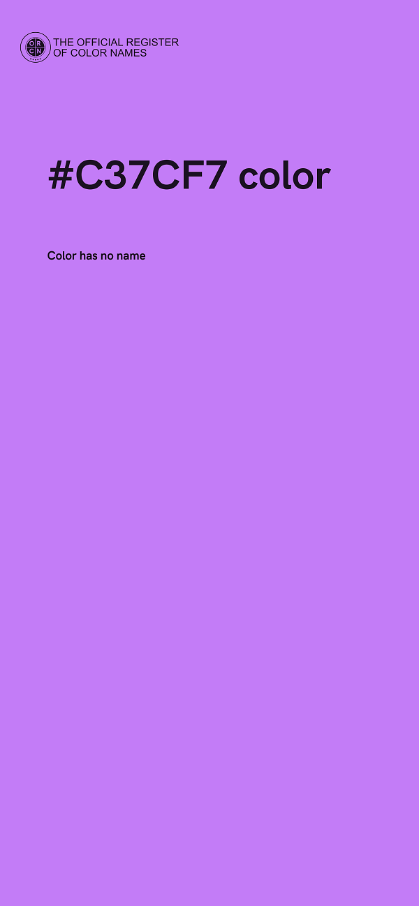 #C37CF7 color image