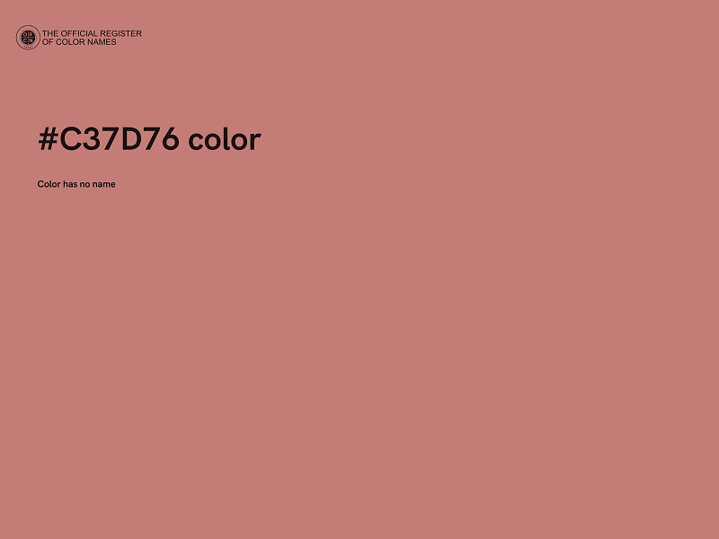 #C37D76 color image