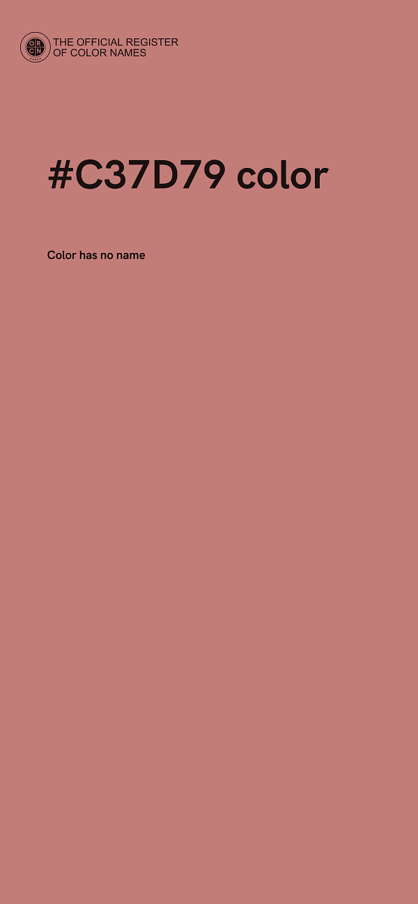 #C37D79 color image