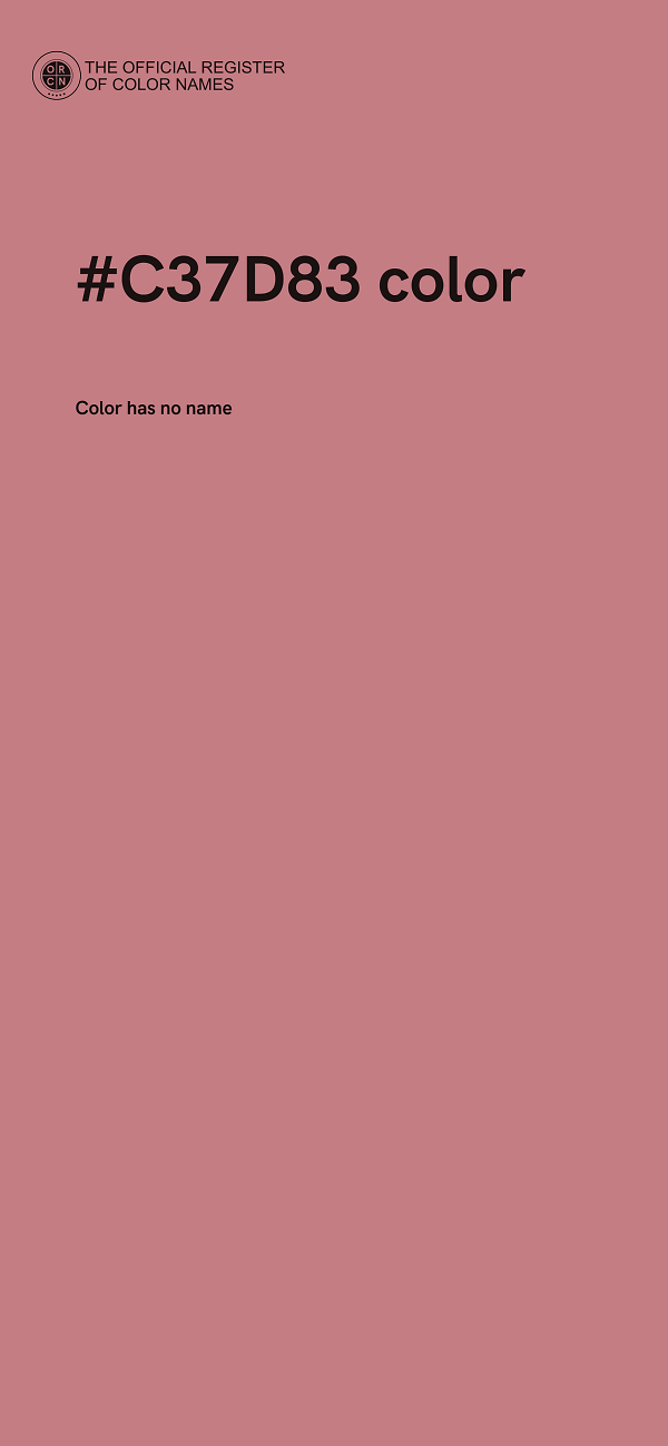 #C37D83 color image