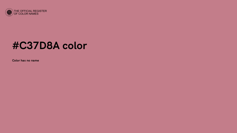 #C37D8A color image