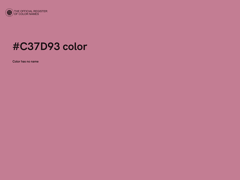 #C37D93 color image