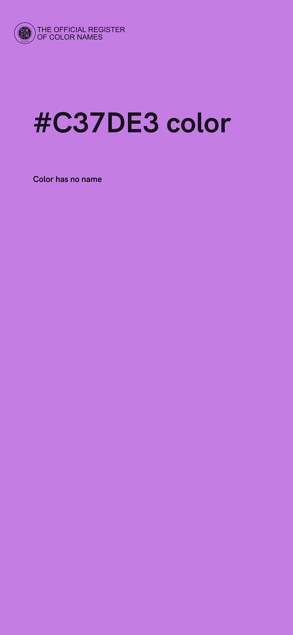 #C37DE3 color image