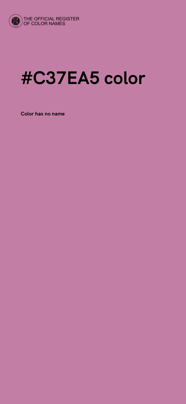 #C37EA5 color image