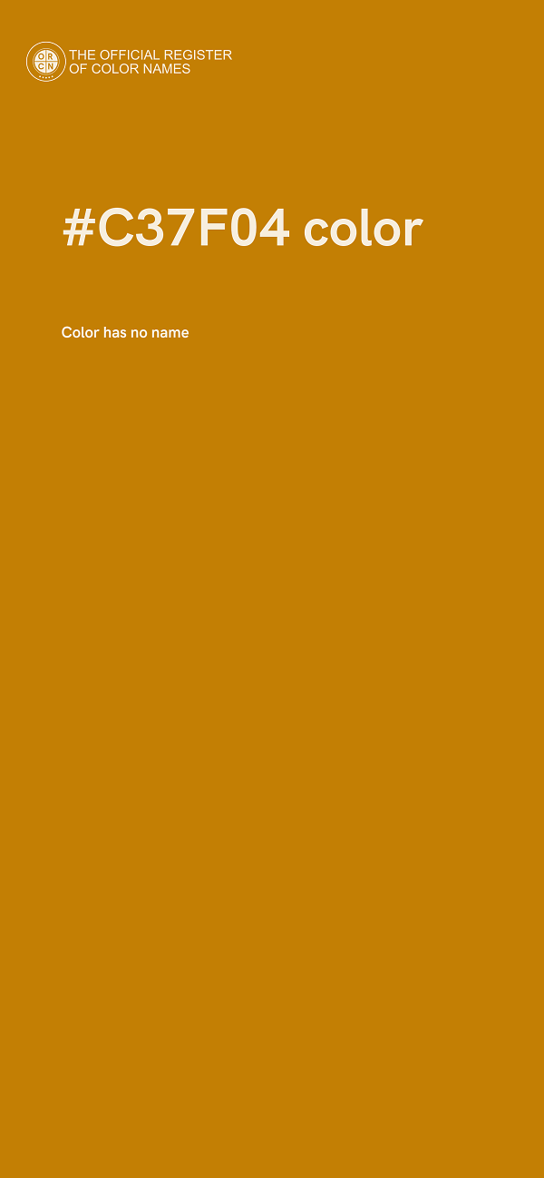 #C37F04 color image