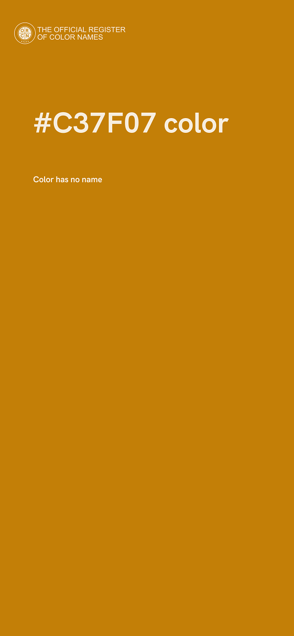 #C37F07 color image