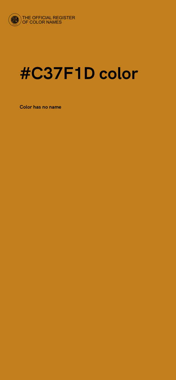 #C37F1D color image