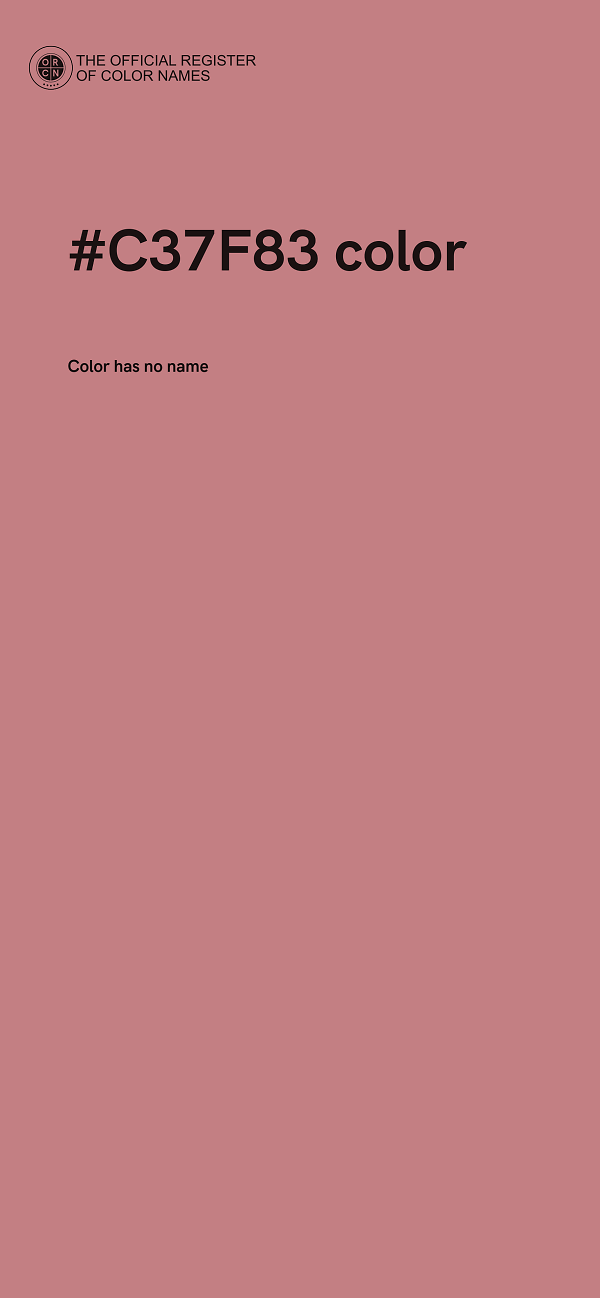 #C37F83 color image