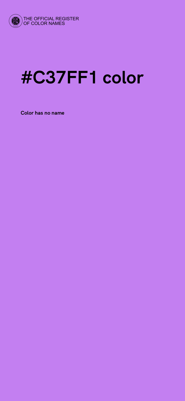 #C37FF1 color image