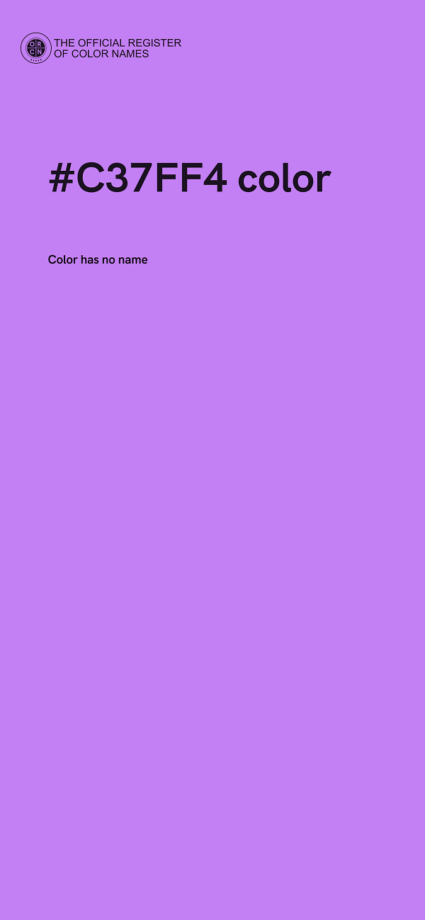 #C37FF4 color image