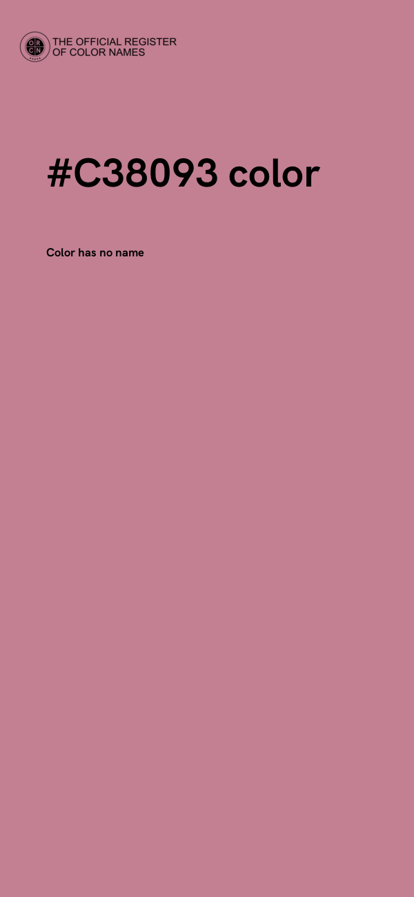 #C38093 color image