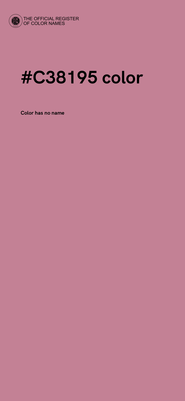 #C38195 color image