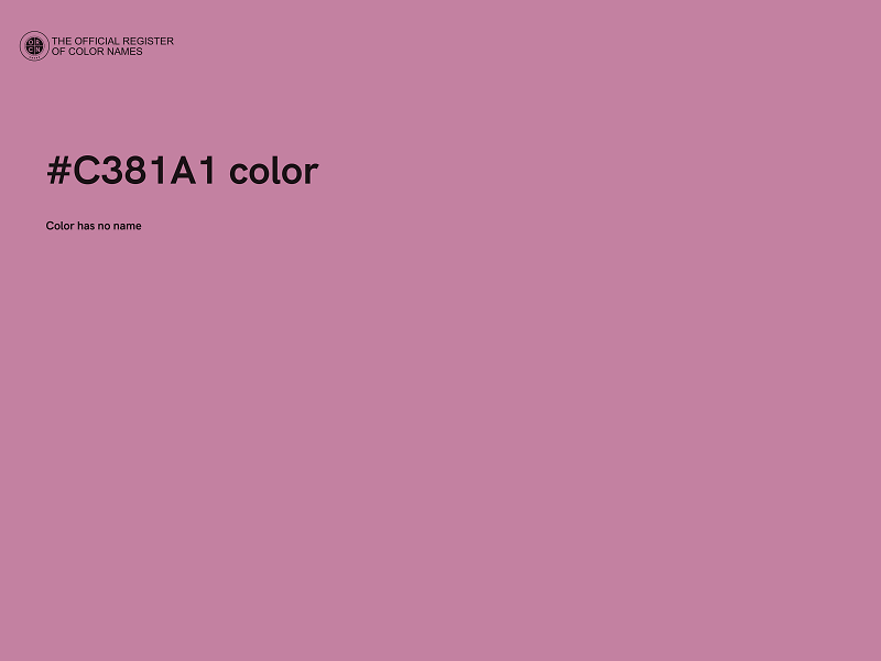 #C381A1 color image