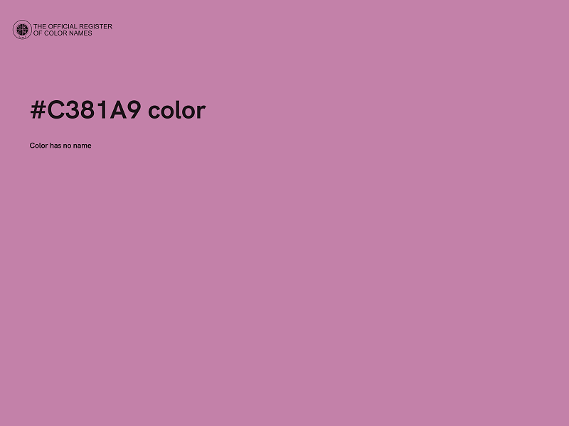 #C381A9 color image