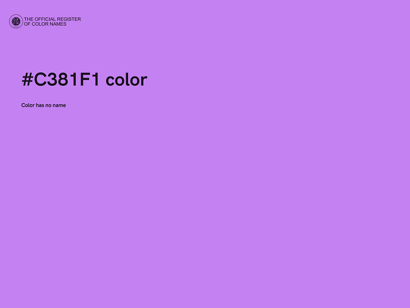 #C381F1 color image