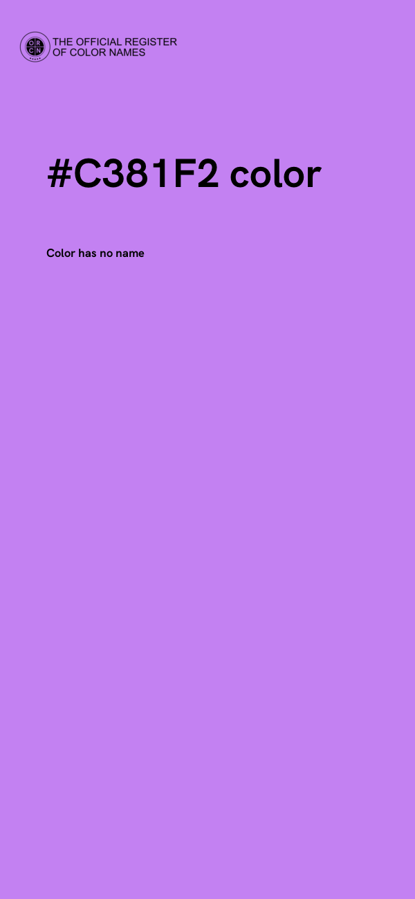 #C381F2 color image