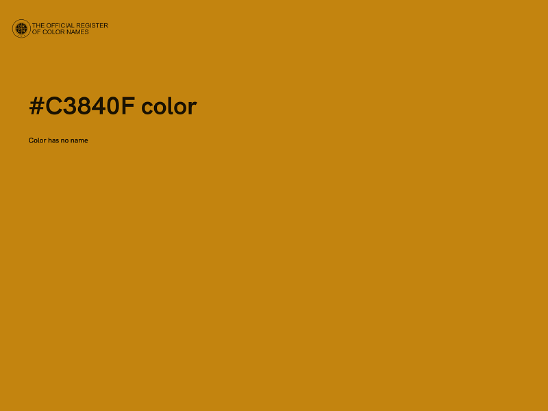 #C3840F color image