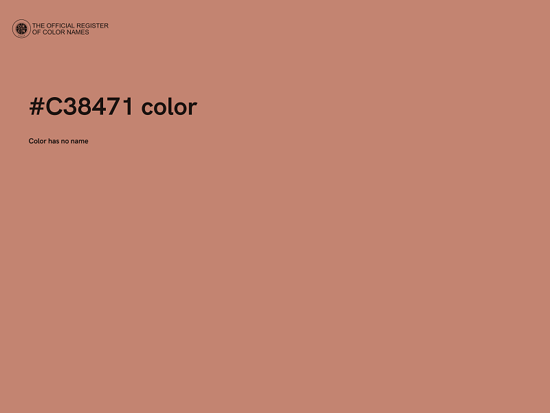 #C38471 color image