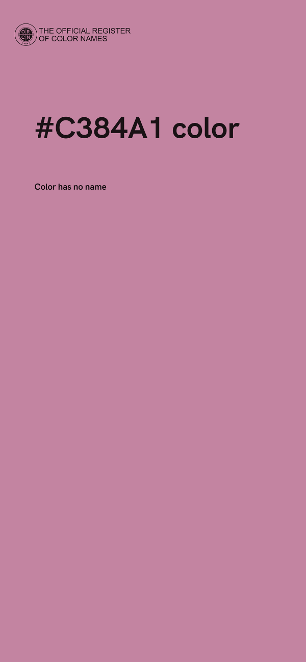 #C384A1 color image