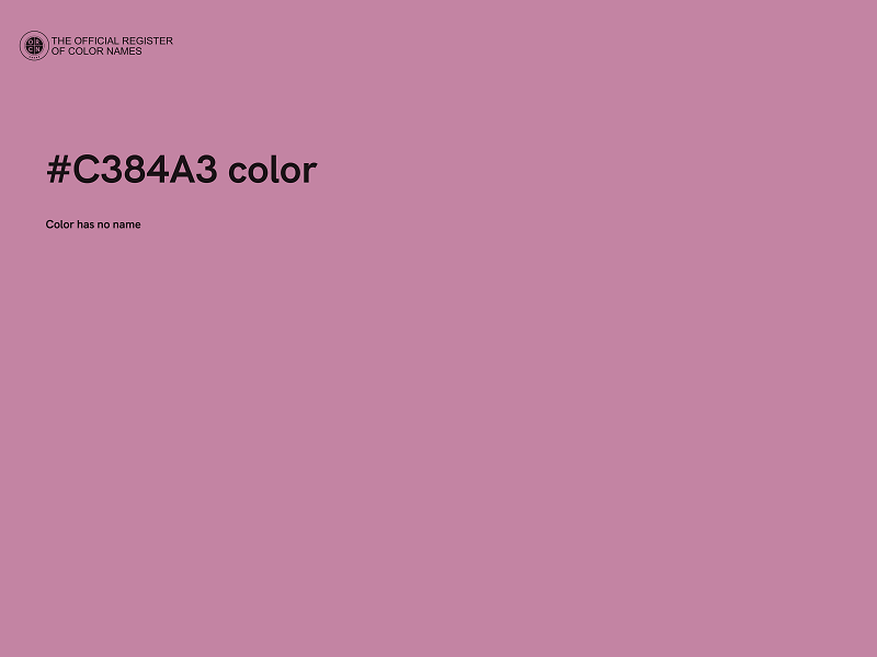 #C384A3 color image