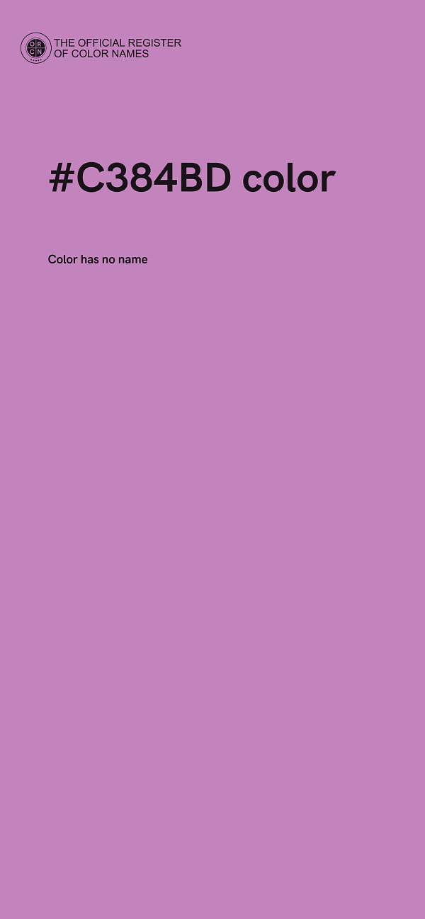 #C384BD color image