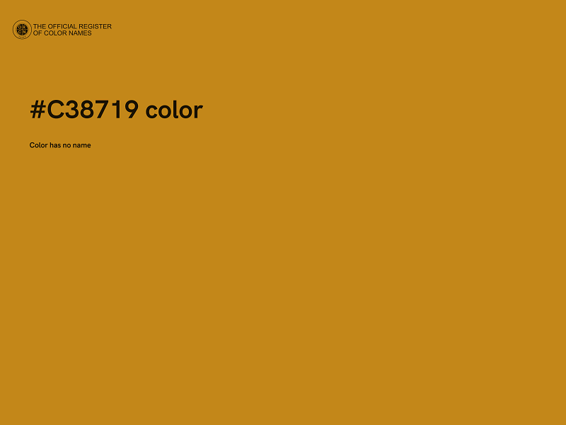 #C38719 color image