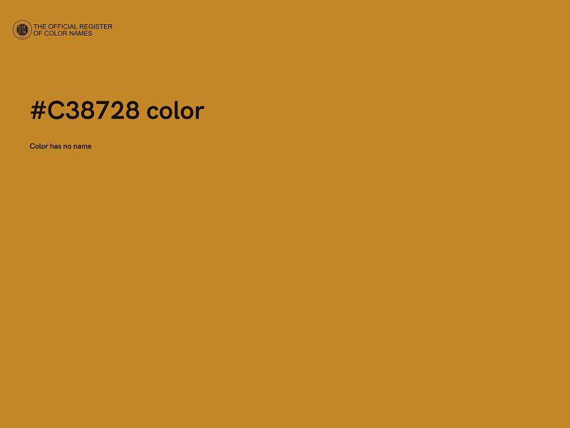 #C38728 color image