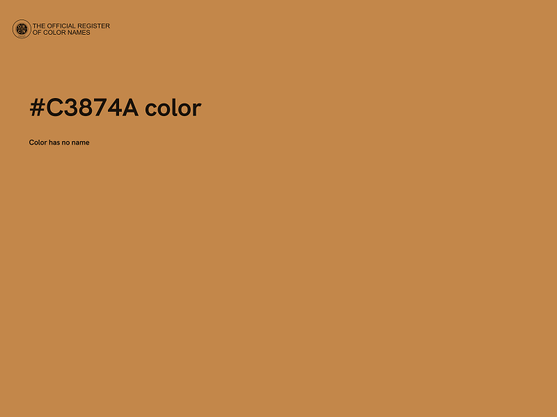 #C3874A color image