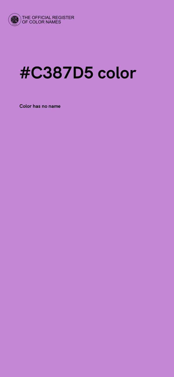 #C387D5 color image