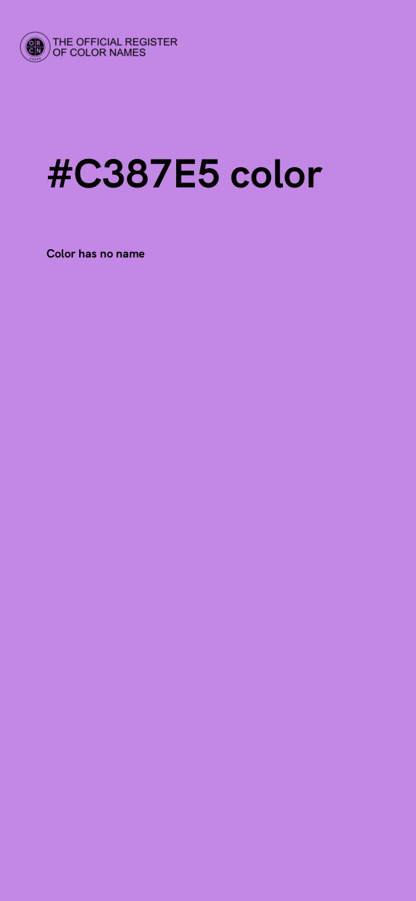 #C387E5 color image