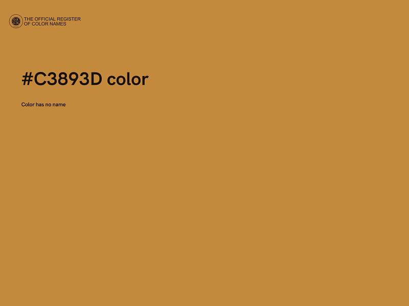 #C3893D color image