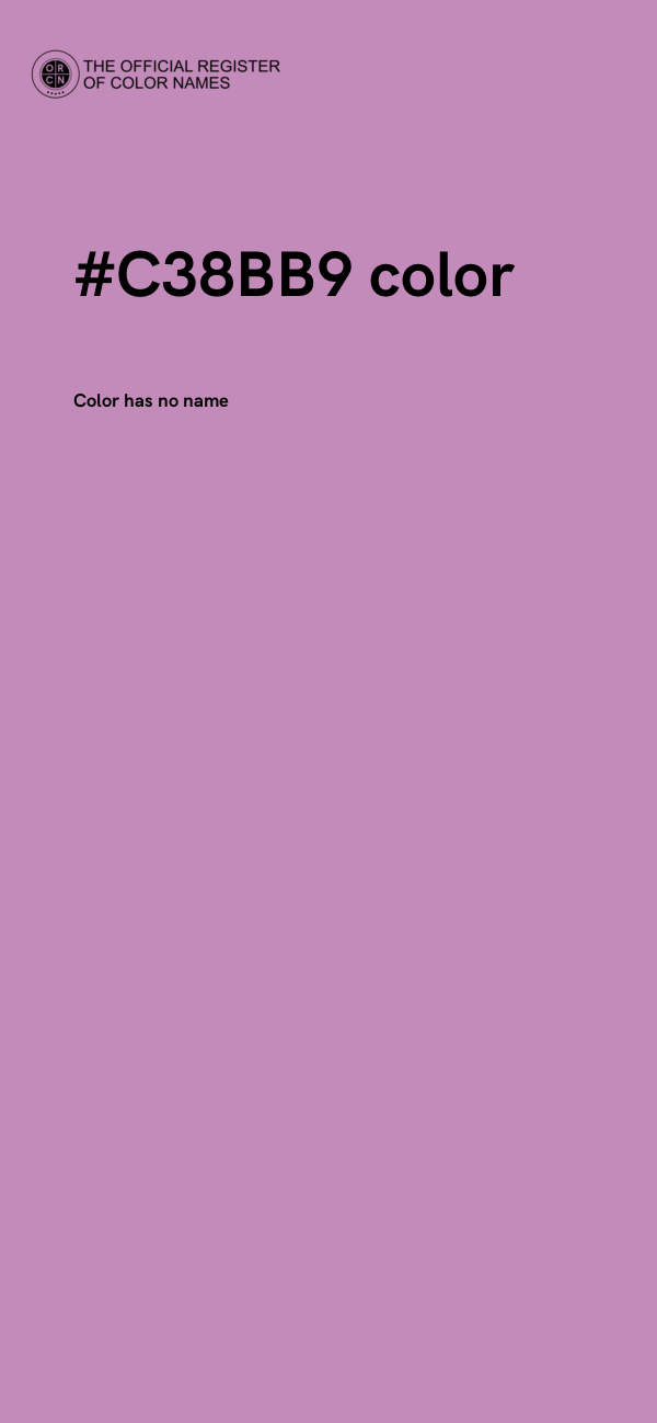 #C38BB9 color image