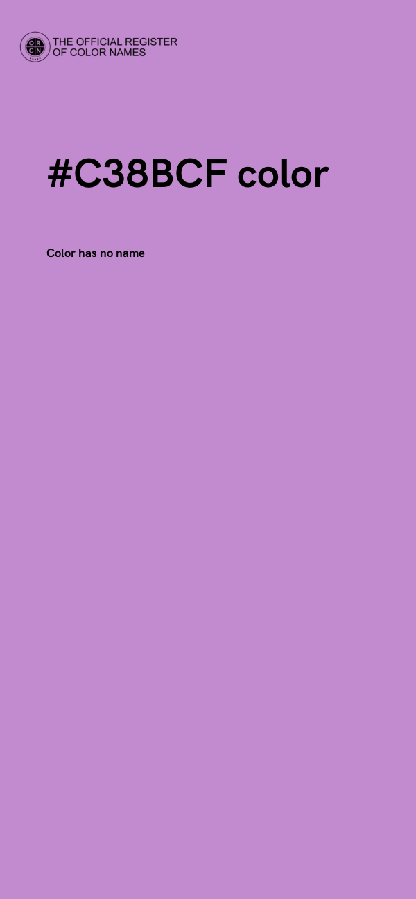 #C38BCF color image